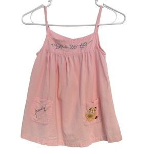 Cottage‎ Cats Pink Embroidered Girls Dress tunic top Small / Medium.
